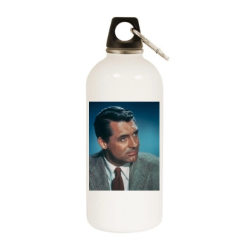 Cary Grant White Water Bottle With Carabiner