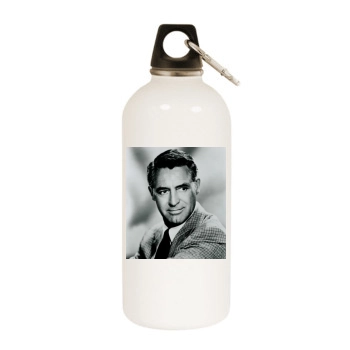 Cary Grant White Water Bottle With Carabiner