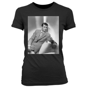 Cary Grant Women's Junior Cut Crewneck T-Shirt