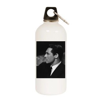 Cary Grant White Water Bottle With Carabiner