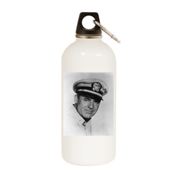 Cary Grant White Water Bottle With Carabiner