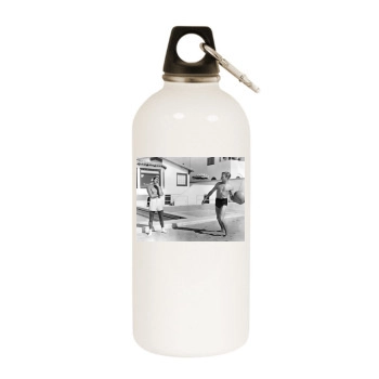 Cary Grant White Water Bottle With Carabiner