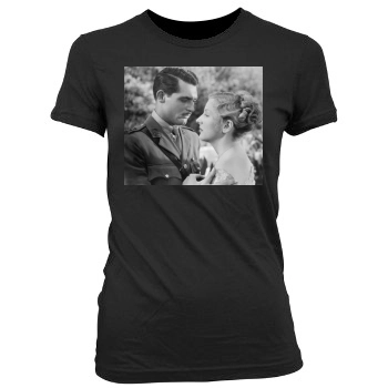 Cary Grant Women's Junior Cut Crewneck T-Shirt