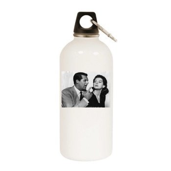 Cary Grant White Water Bottle With Carabiner