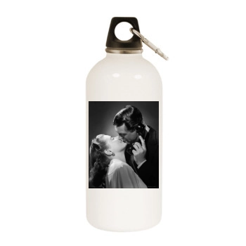 Cary Grant White Water Bottle With Carabiner