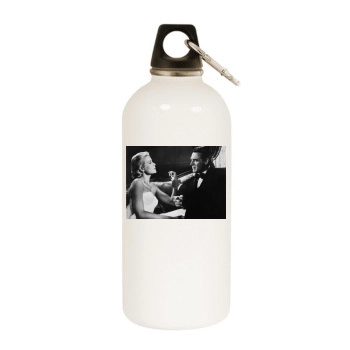 Cary Grant White Water Bottle With Carabiner