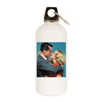 Cary Grant White Water Bottle With Carabiner