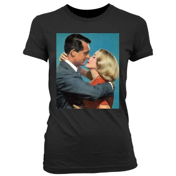 Cary Grant Women's Junior Cut Crewneck T-Shirt