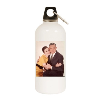 Cary Grant White Water Bottle With Carabiner