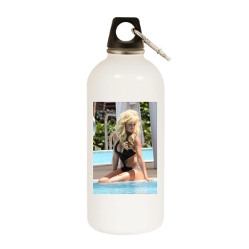 Bridget Marquardt White Water Bottle With Carabiner