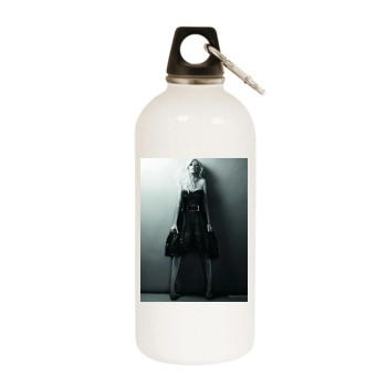Christina Aguilera White Water Bottle With Carabiner