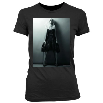 Christina Aguilera Women's Junior Cut Crewneck T-Shirt