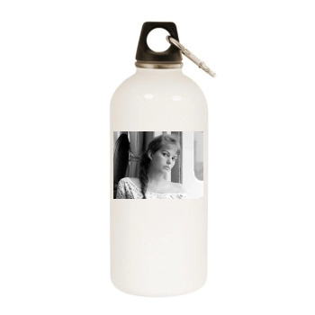 Claudia Cardinale White Water Bottle With Carabiner