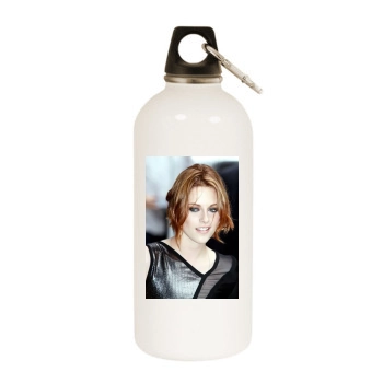 Emma Stone White Water Bottle With Carabiner