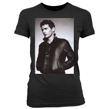 James Franco Women's Junior Cut Crewneck T-Shirt