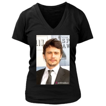 James Franco Women's Deep V-Neck TShirt