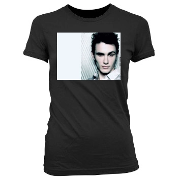 James Franco Women's Junior Cut Crewneck T-Shirt