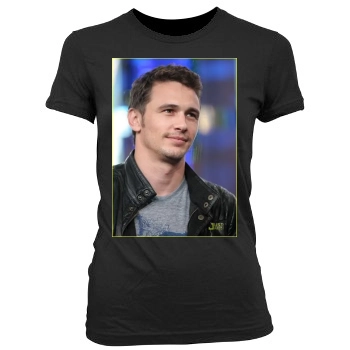 James Franco Women's Junior Cut Crewneck T-Shirt