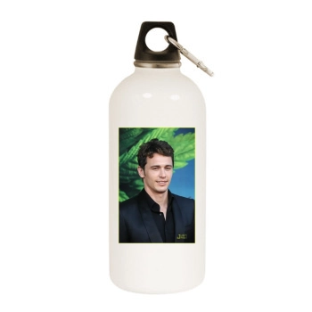 James Franco White Water Bottle With Carabiner