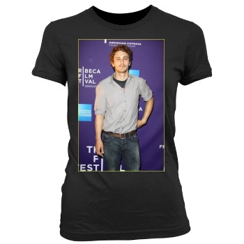 James Franco Women's Junior Cut Crewneck T-Shirt