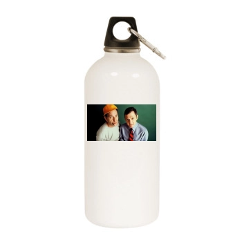 Tony Randall White Water Bottle With Carabiner