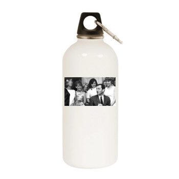 Tony Randall White Water Bottle With Carabiner