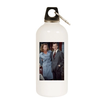 Tony Randall White Water Bottle With Carabiner
