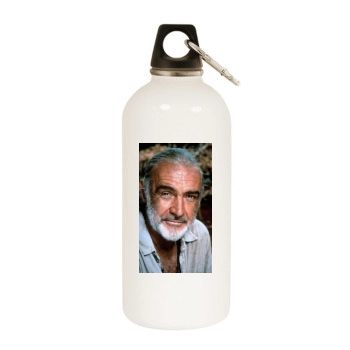 Sean Connery White Water Bottle With Carabiner