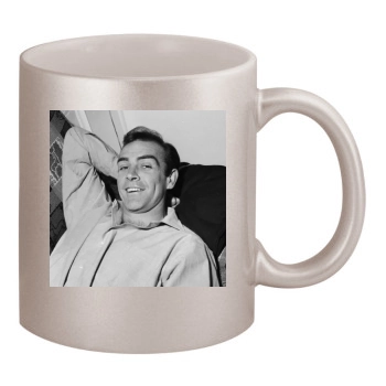 Sean Connery 11oz Metallic Silver Mug