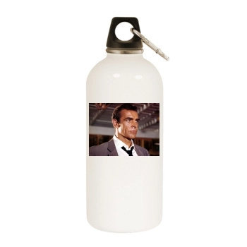 Sean Connery White Water Bottle With Carabiner