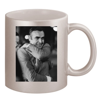 Sean Connery 11oz Metallic Silver Mug