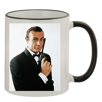 Sean Connery 11oz Colored Rim & Handle Mug