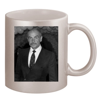 Sean Connery 11oz Metallic Silver Mug