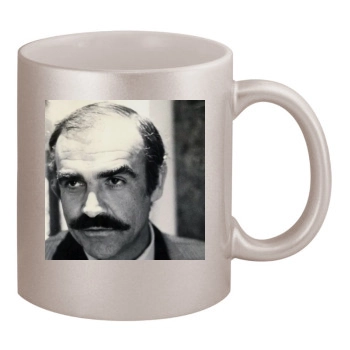 Sean Connery 11oz Metallic Silver Mug