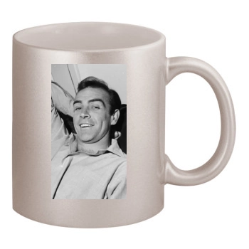 Sean Connery 11oz Metallic Silver Mug