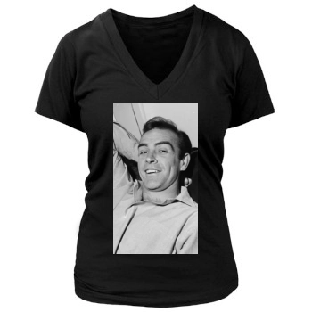 Sean Connery Women's Deep V-Neck TShirt