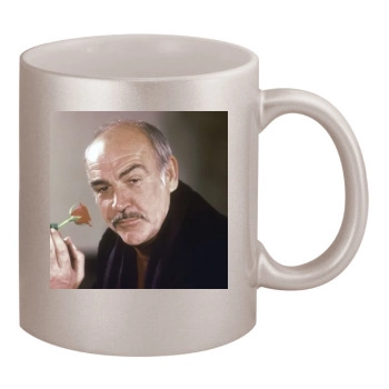 Sean Connery 11oz Metallic Silver Mug