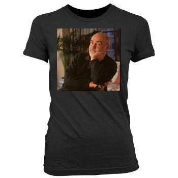 Sean Connery Women's Junior Cut Crewneck T-Shirt