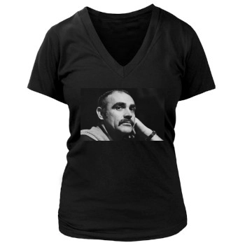 Sean Connery Women's Deep V-Neck TShirt