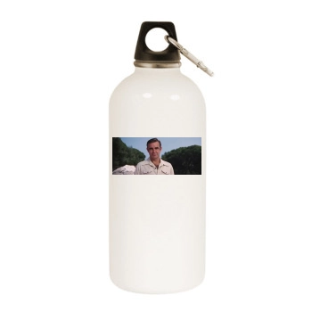 Sean Connery White Water Bottle With Carabiner