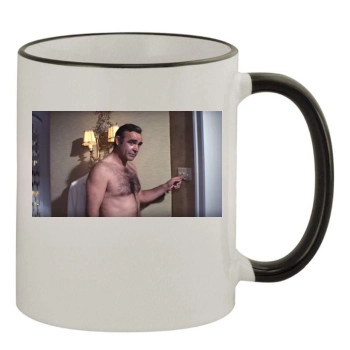 Sean Connery 11oz Colored Rim & Handle Mug