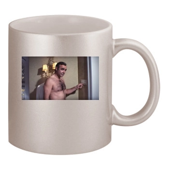 Sean Connery 11oz Metallic Silver Mug