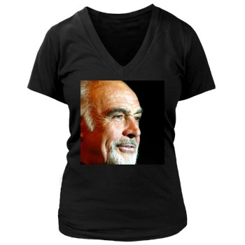 Sean Connery Women's Deep V-Neck TShirt