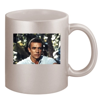 Sean Connery 11oz Metallic Silver Mug