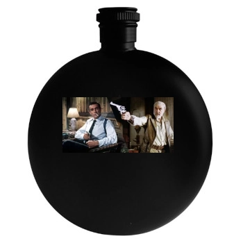 Sean Connery Round Flask