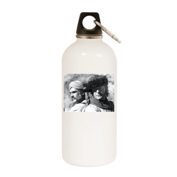 Sean Connery White Water Bottle With Carabiner