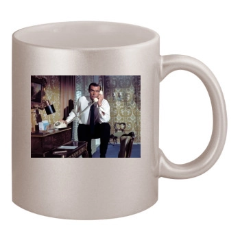 Sean Connery 11oz Metallic Silver Mug