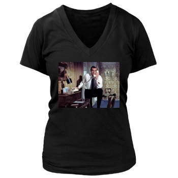 Sean Connery Women's Deep V-Neck TShirt