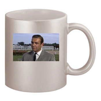 Sean Connery 11oz Metallic Silver Mug