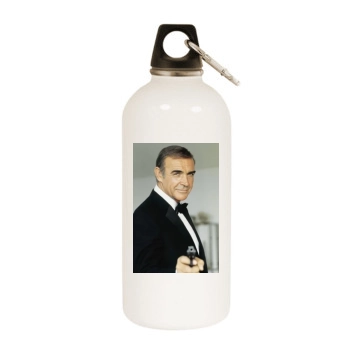 Sean Connery White Water Bottle With Carabiner